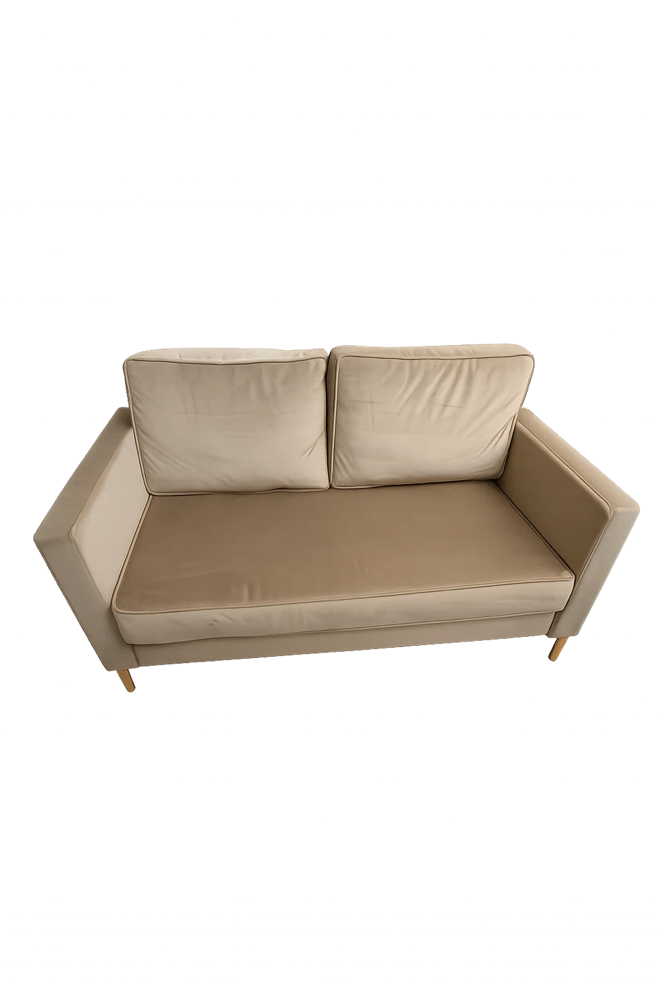 Cream Two-Seater Sofa