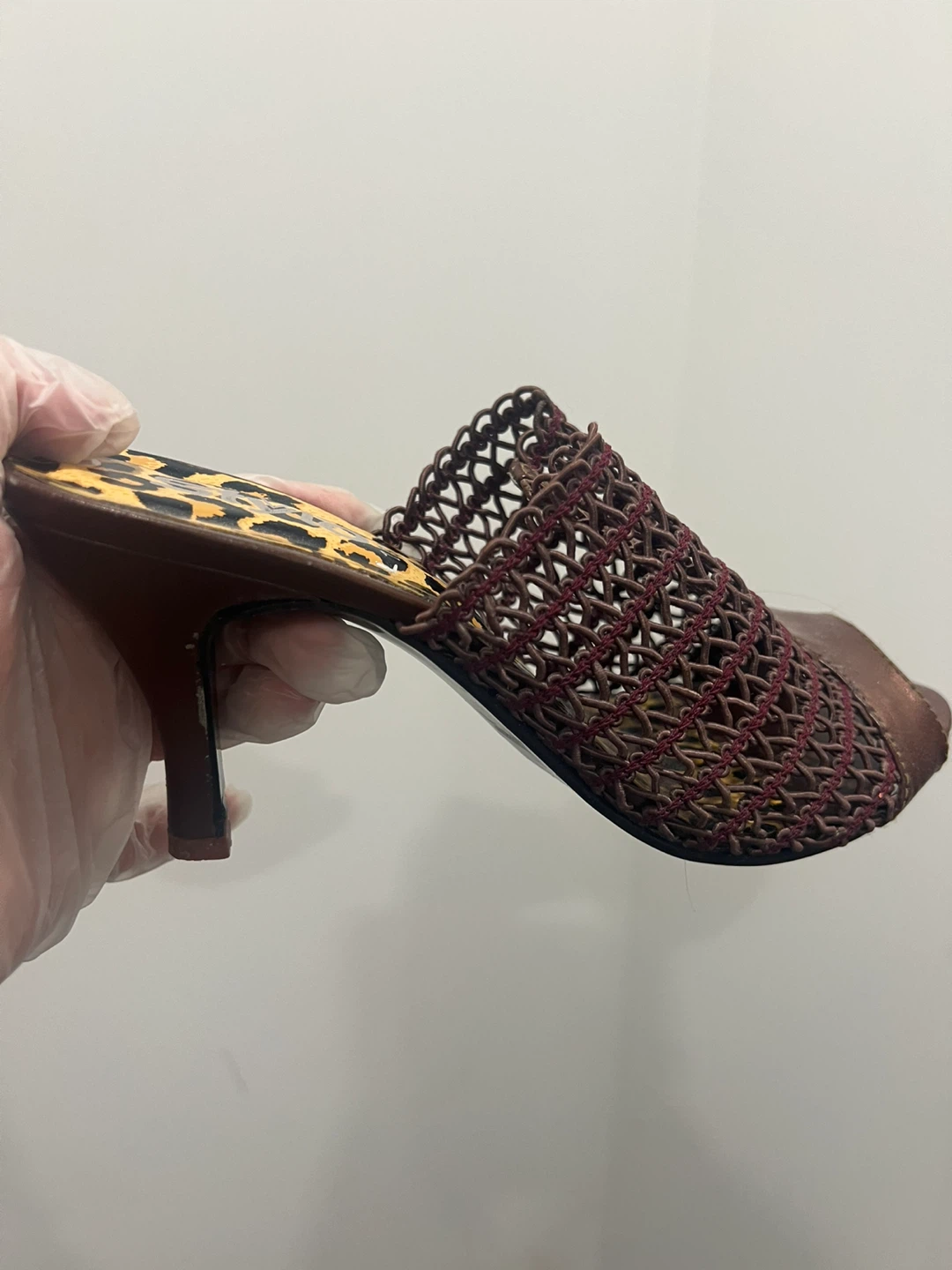 Nvo Open Toe Heeled Mules Size 6 - photo 2