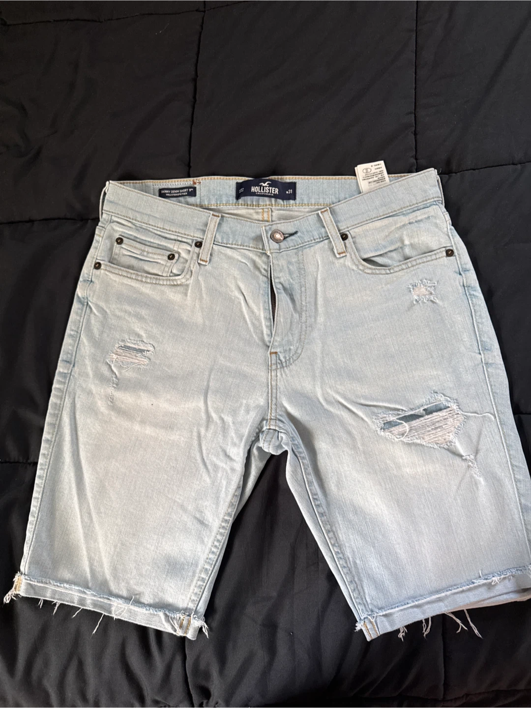 Hollister Skinny Denim Shorts Size 31 men’s