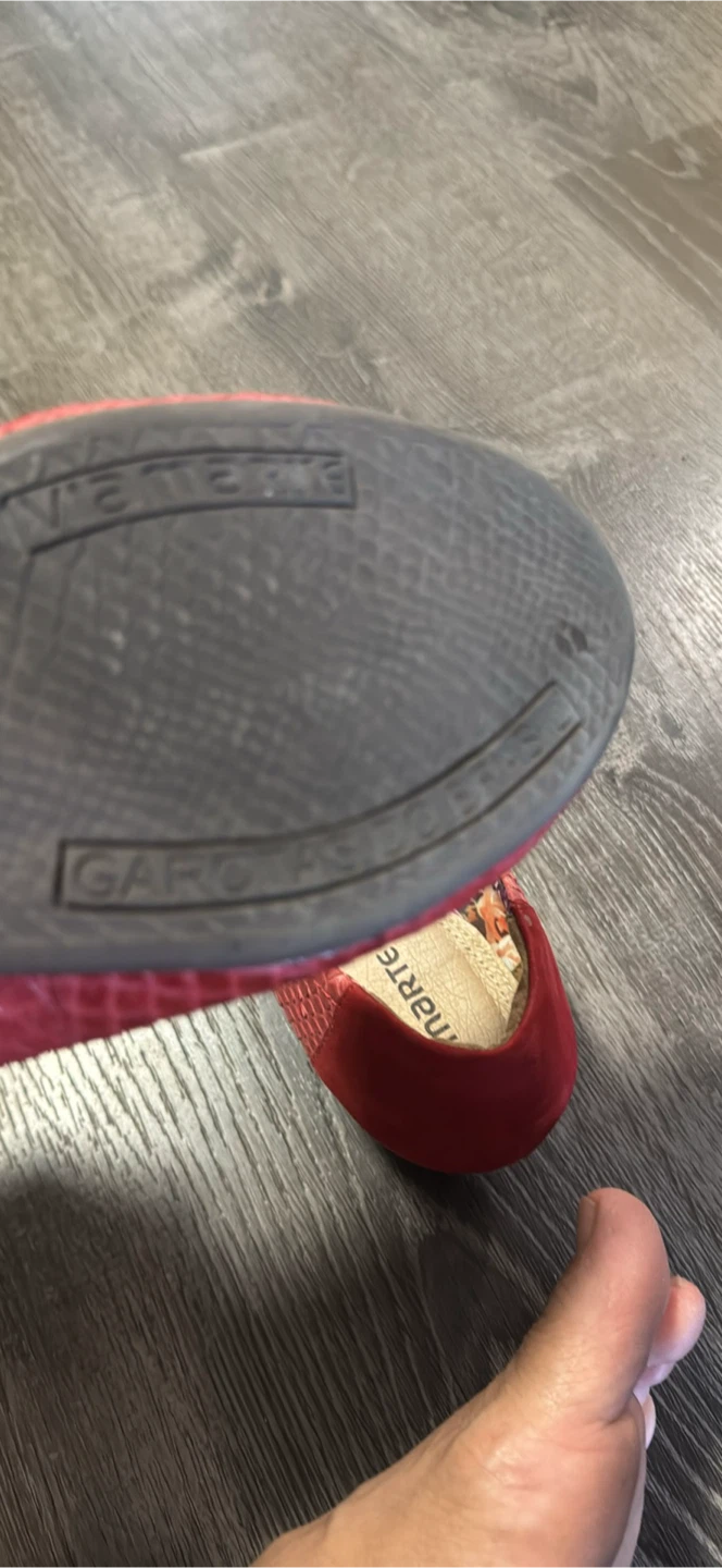 Viamarte Red Ballet Flats - Size 10 - photo 4
