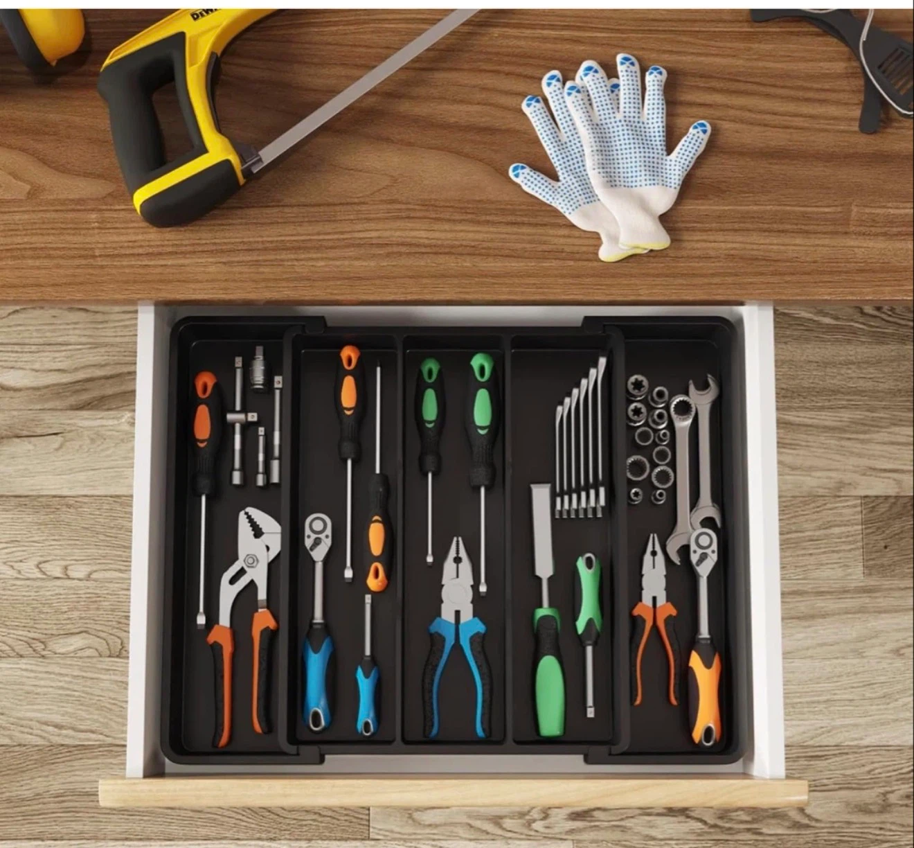 Lifewit Adjustable Drawer Organizer Tray - photo 2