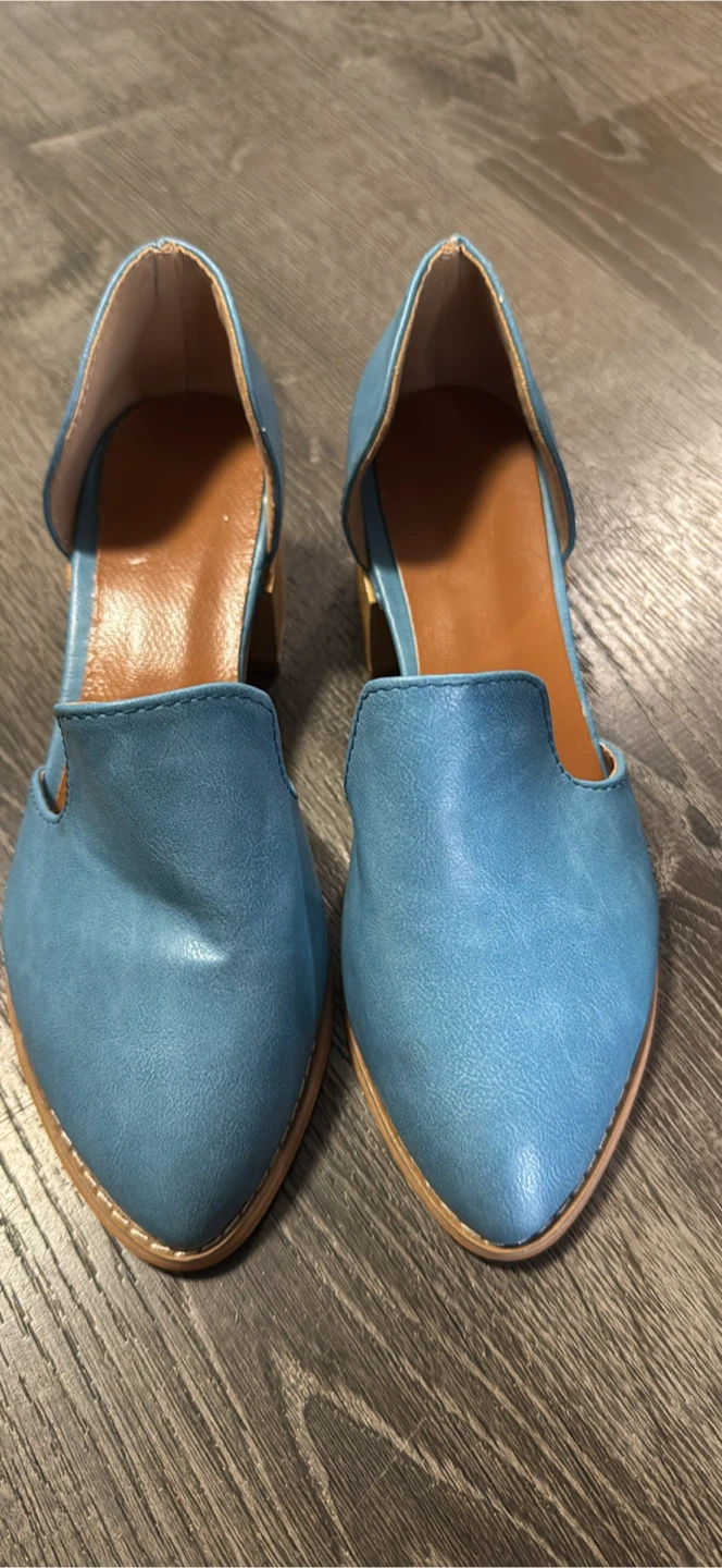 Blue D'Orsay Cutout Flats size 36 - photo 2
