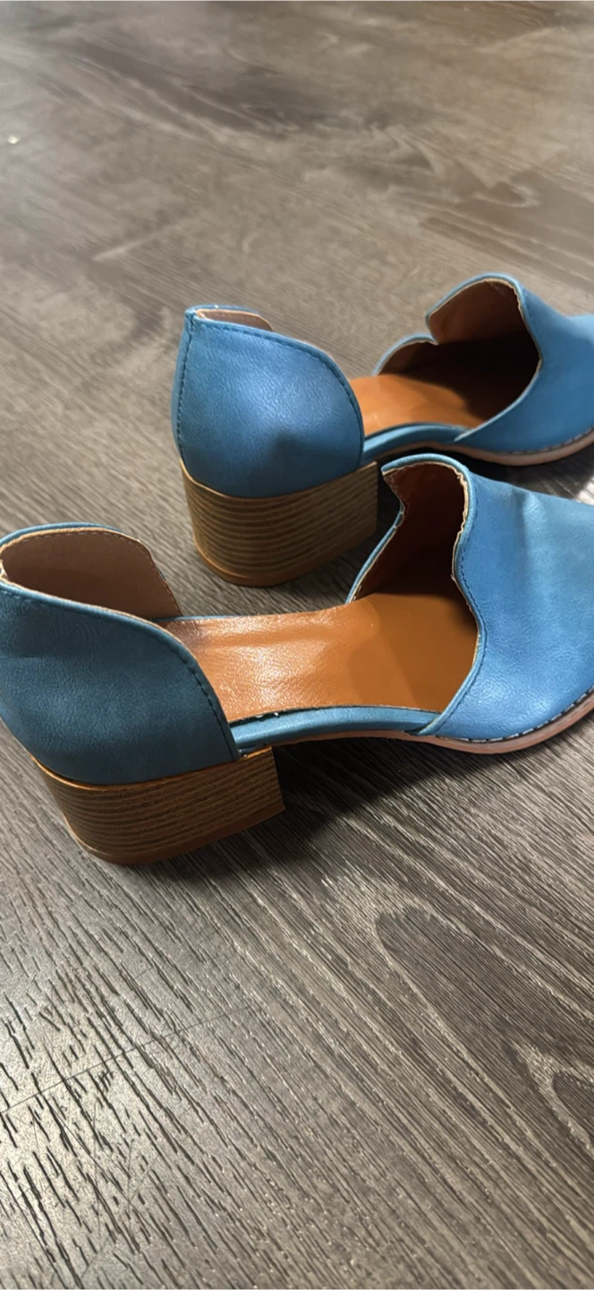 Blue D'Orsay Cutout Flats size 36 - photo 3