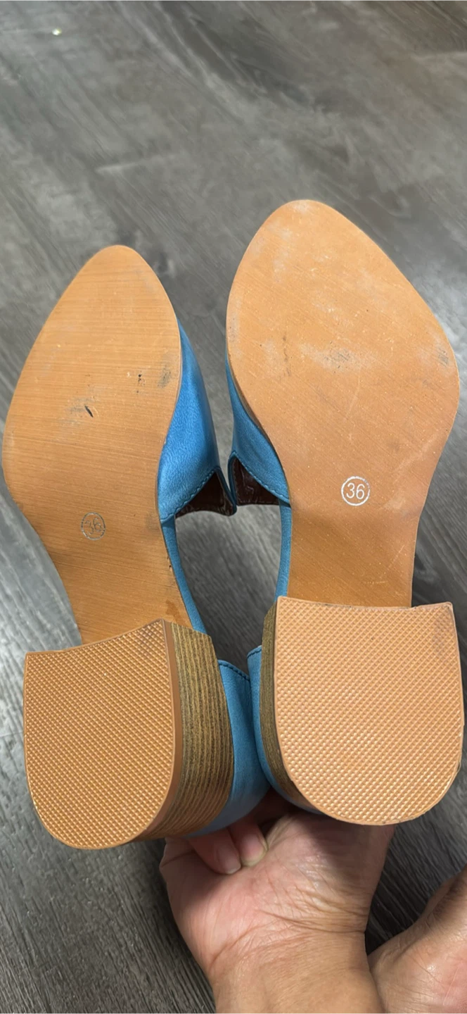 Blue D'Orsay Cutout Flats size 36 - photo 5