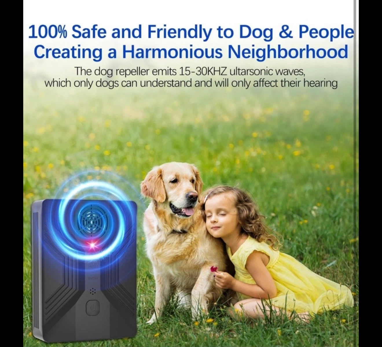 Ultrasonic Dog Repeller Bark Control Device