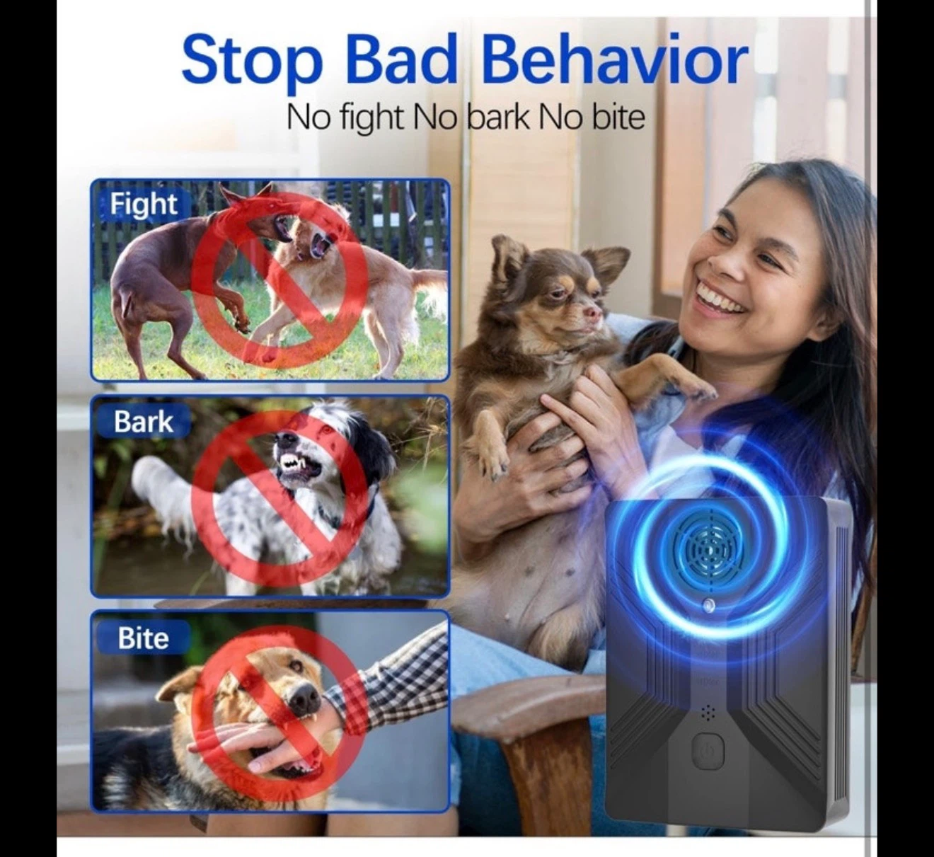 Ultrasonic Dog Repeller Bark Control Device - photo 3