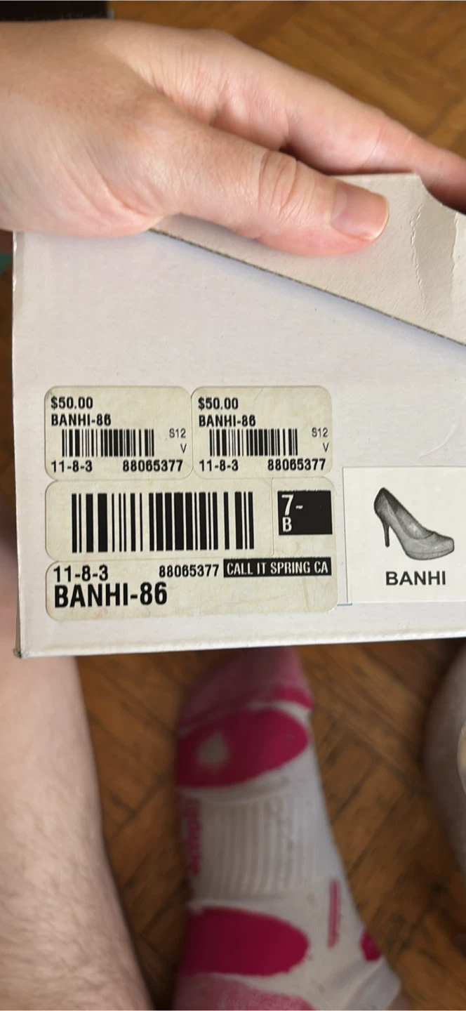 Call It Spring Glitter Heels - Size 7