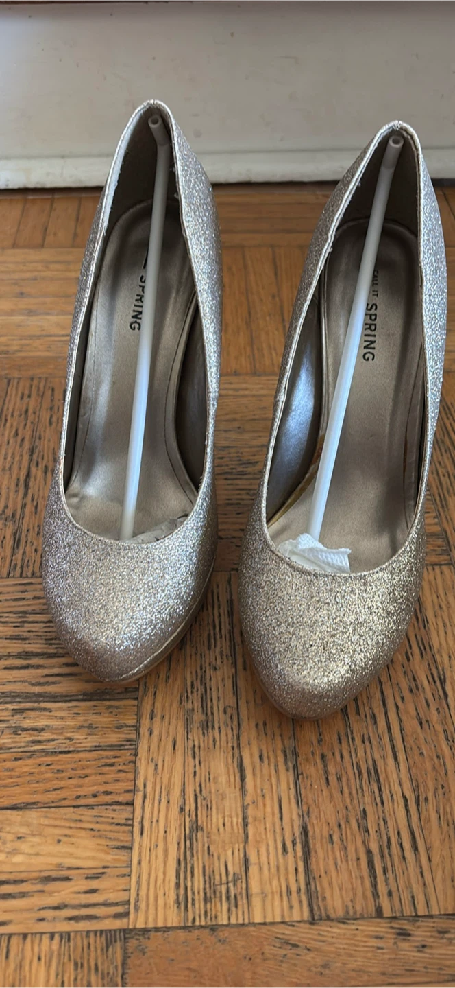 Call It Spring Glitter Heels - Size 7 - photo 2