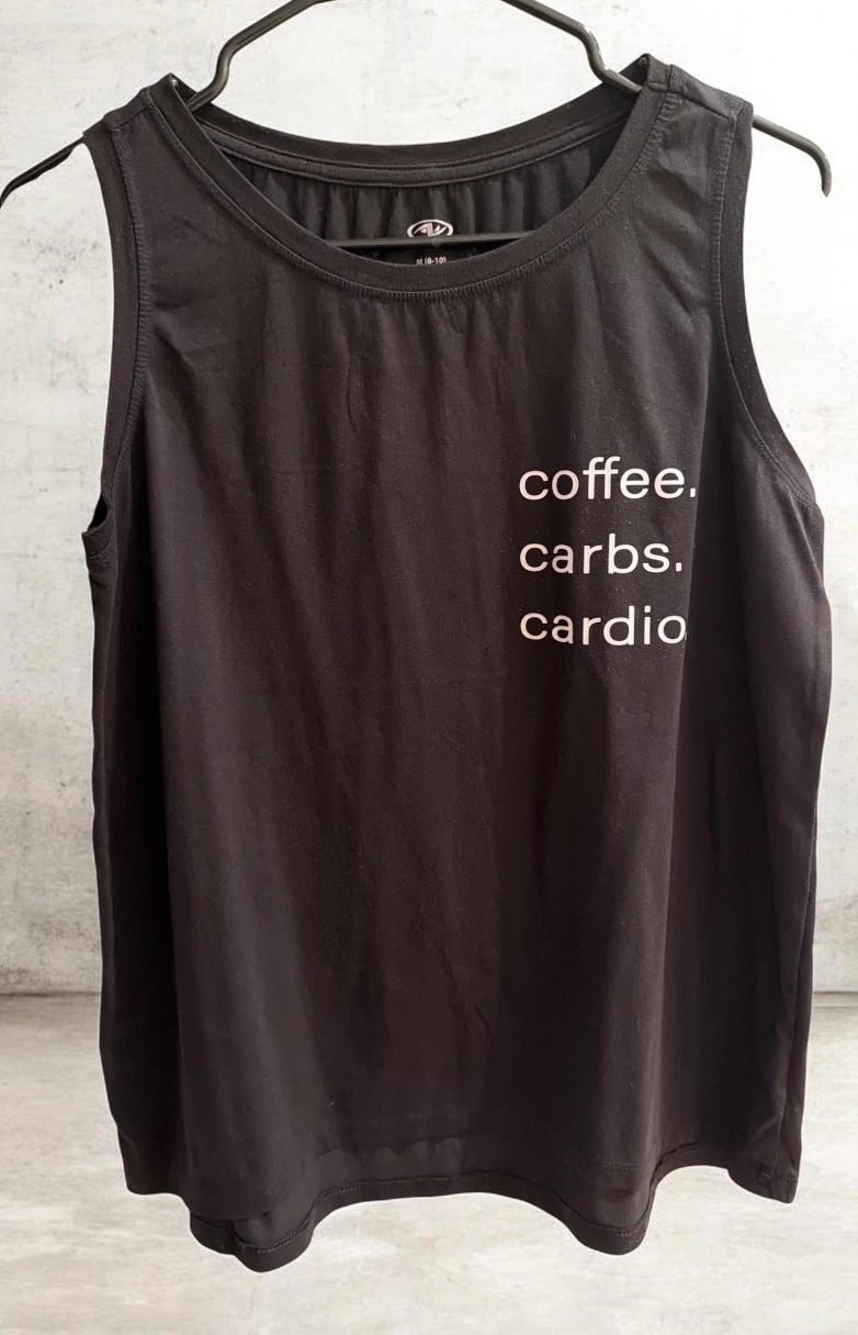Athletic Works Black Tank Top medium
