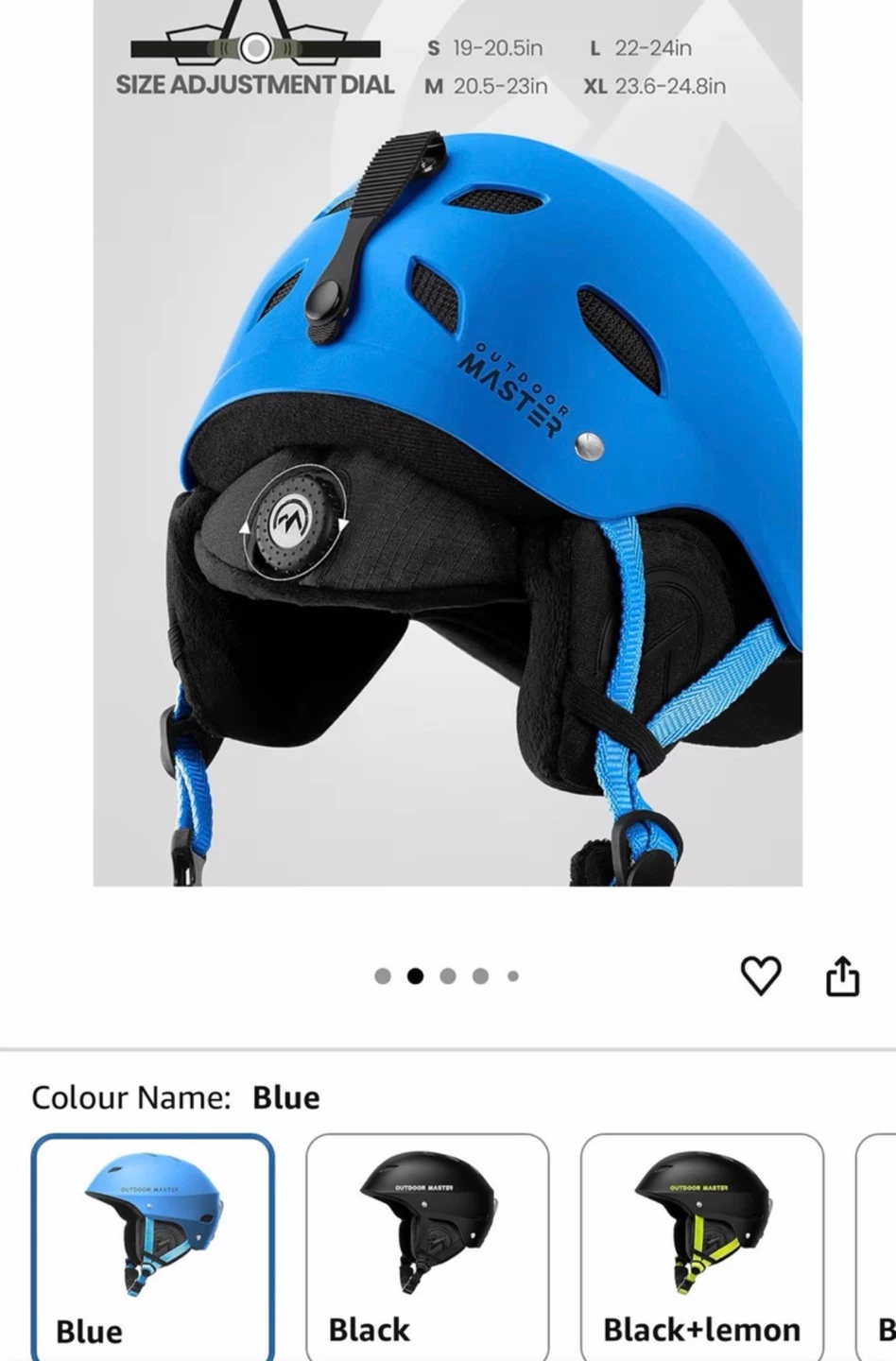 OutdoorMaster Kelvin Ski Helmet - Blue - photo 2