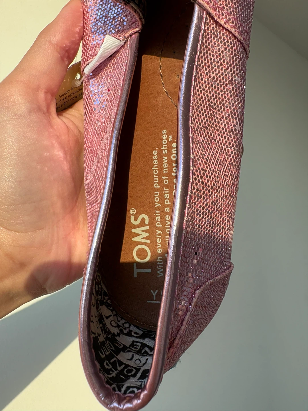 Pink Glitter Toms - photo 2