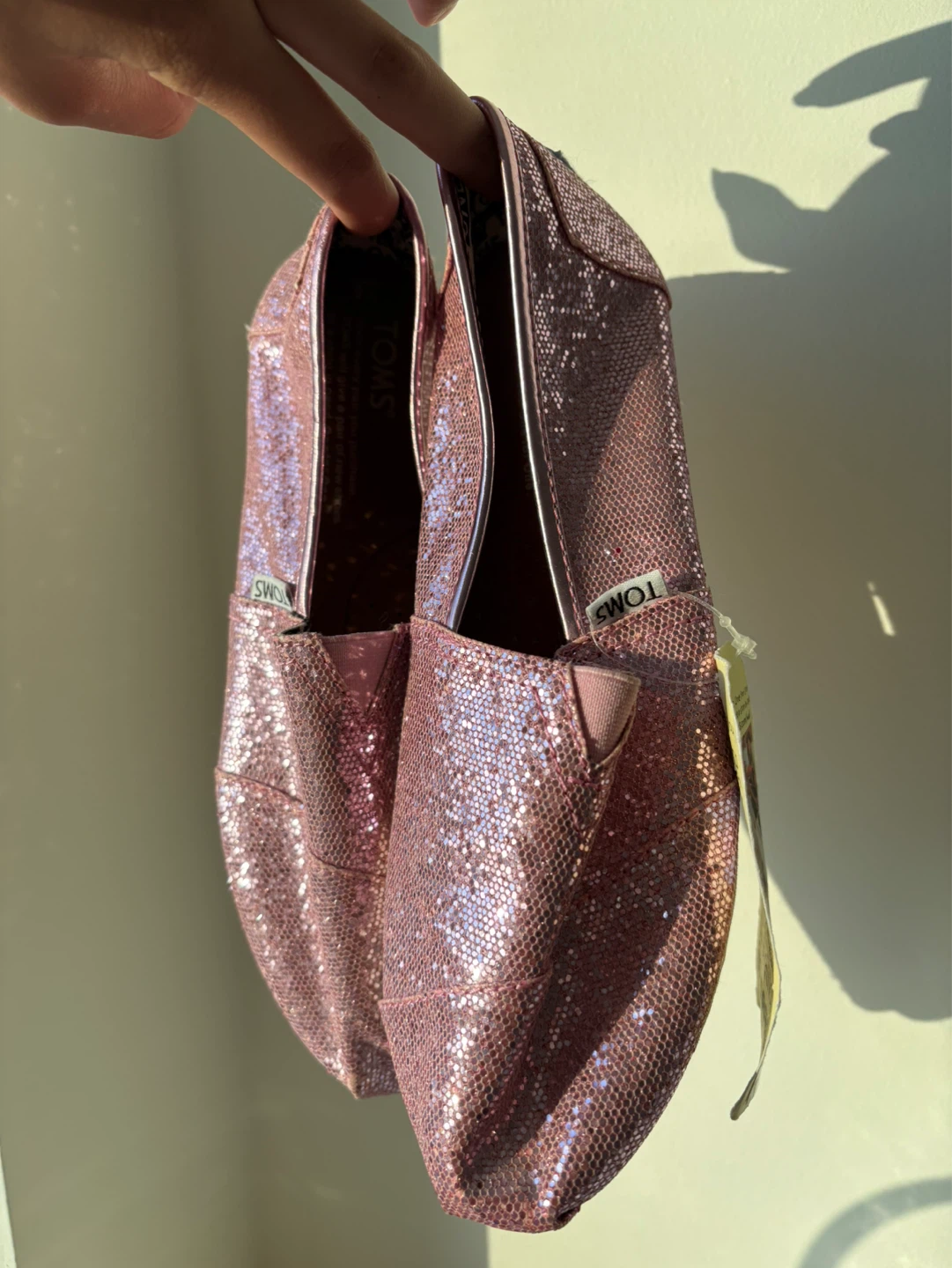 Pink Glitter Toms - photo 4