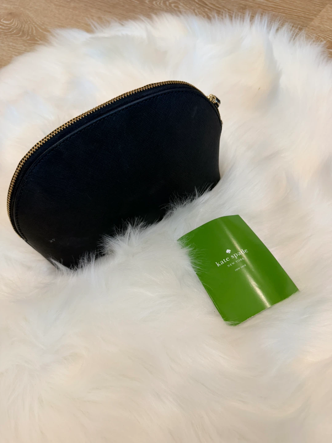Kate Spade Black Cosmetic Bag