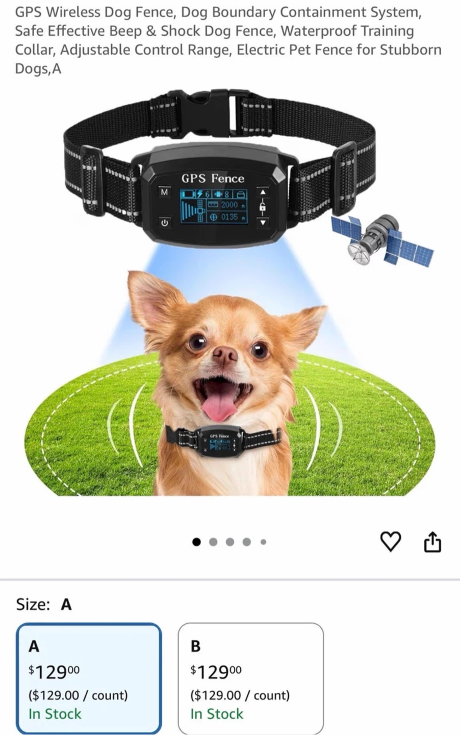 GPS Fence Dog Training Collar - photo 2