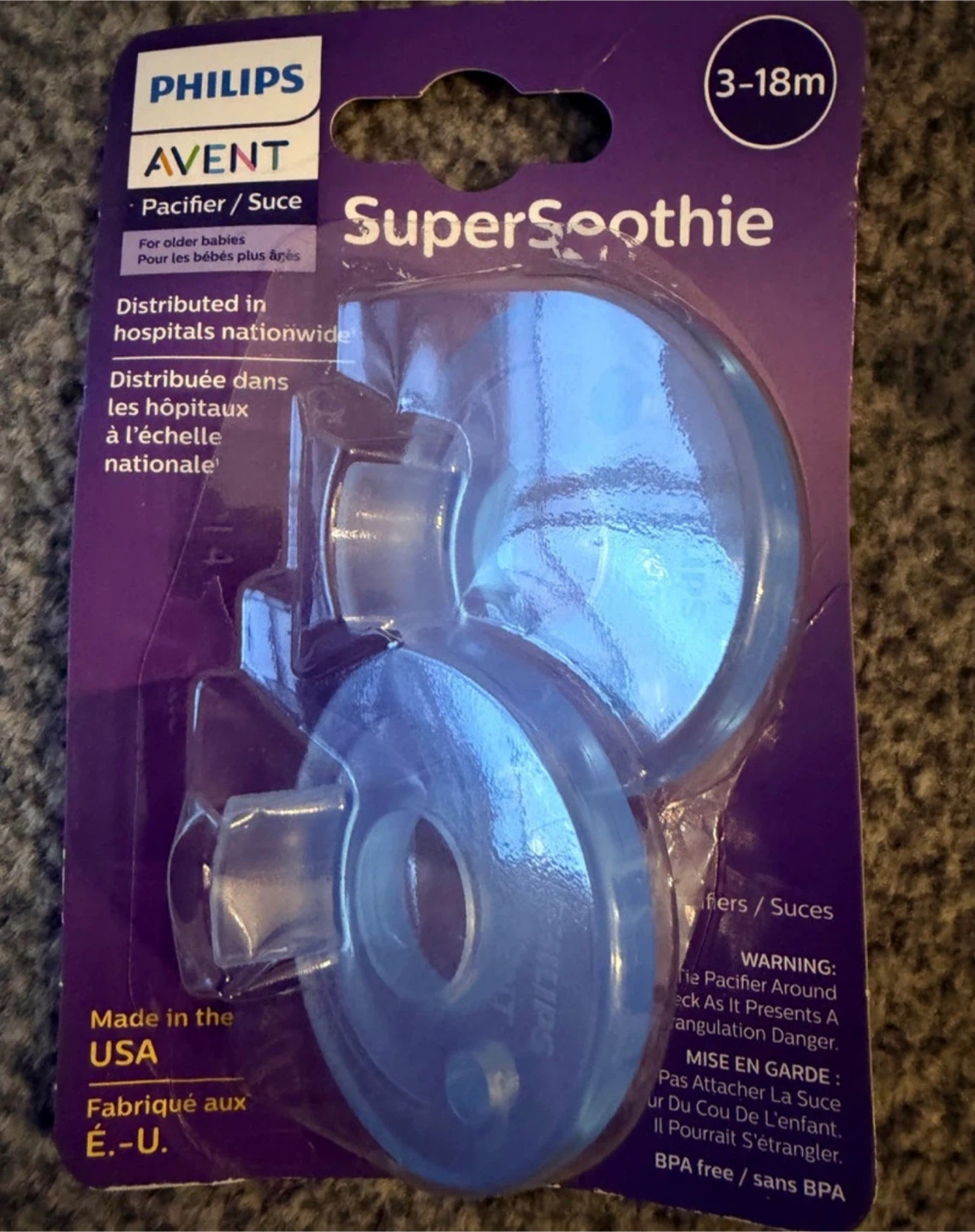 Philips Avent SuperSoothie Pacifiers (2-Pack)