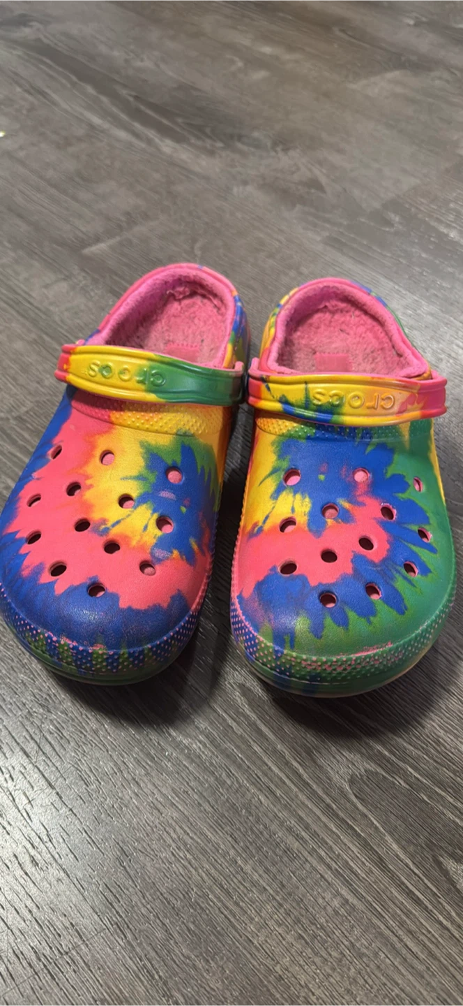 Crocs Lined Clogs Tie-Dye Print Size Men's 10 / women's 12 - photo 2
