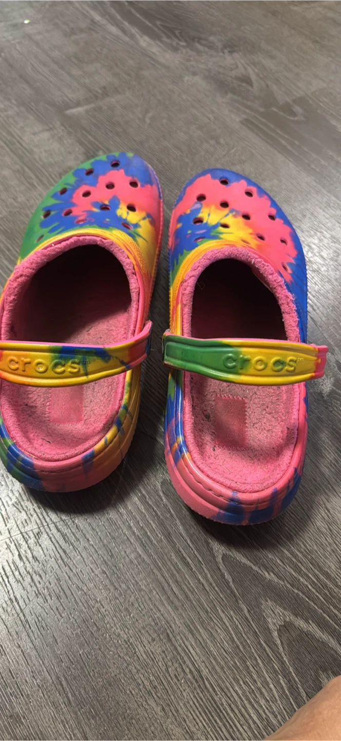Crocs Lined Clogs Tie-Dye Print Size Men's 10 / women's 12 - photo 5