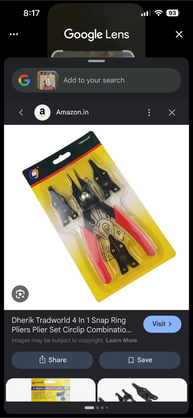 Dherik Tradworld 4 In 1 Snap Ring Pliers Set - photo 2