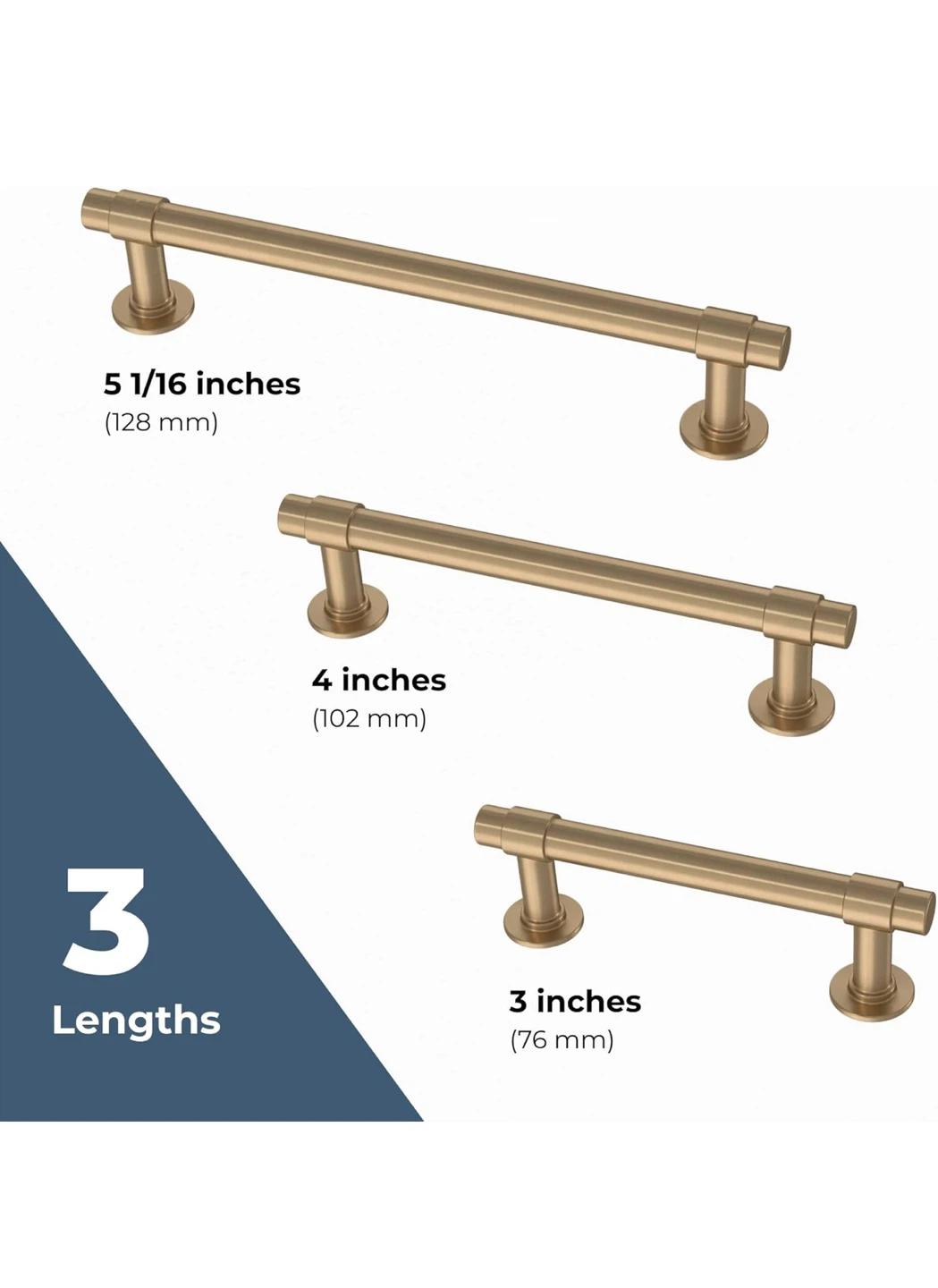 Franklin Brass Cabinet Pulls - 10 Pack - Champagne Bronze - photo 4
