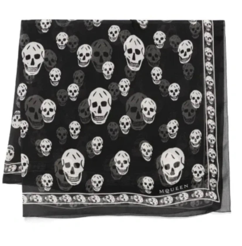 2  McQueen Skull Scarfs