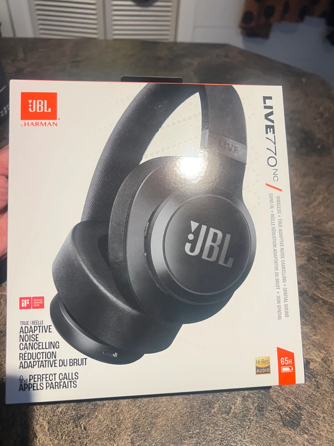 JBL LIVE 770NC Wireless Adaptive Noise Cancelling Headphones