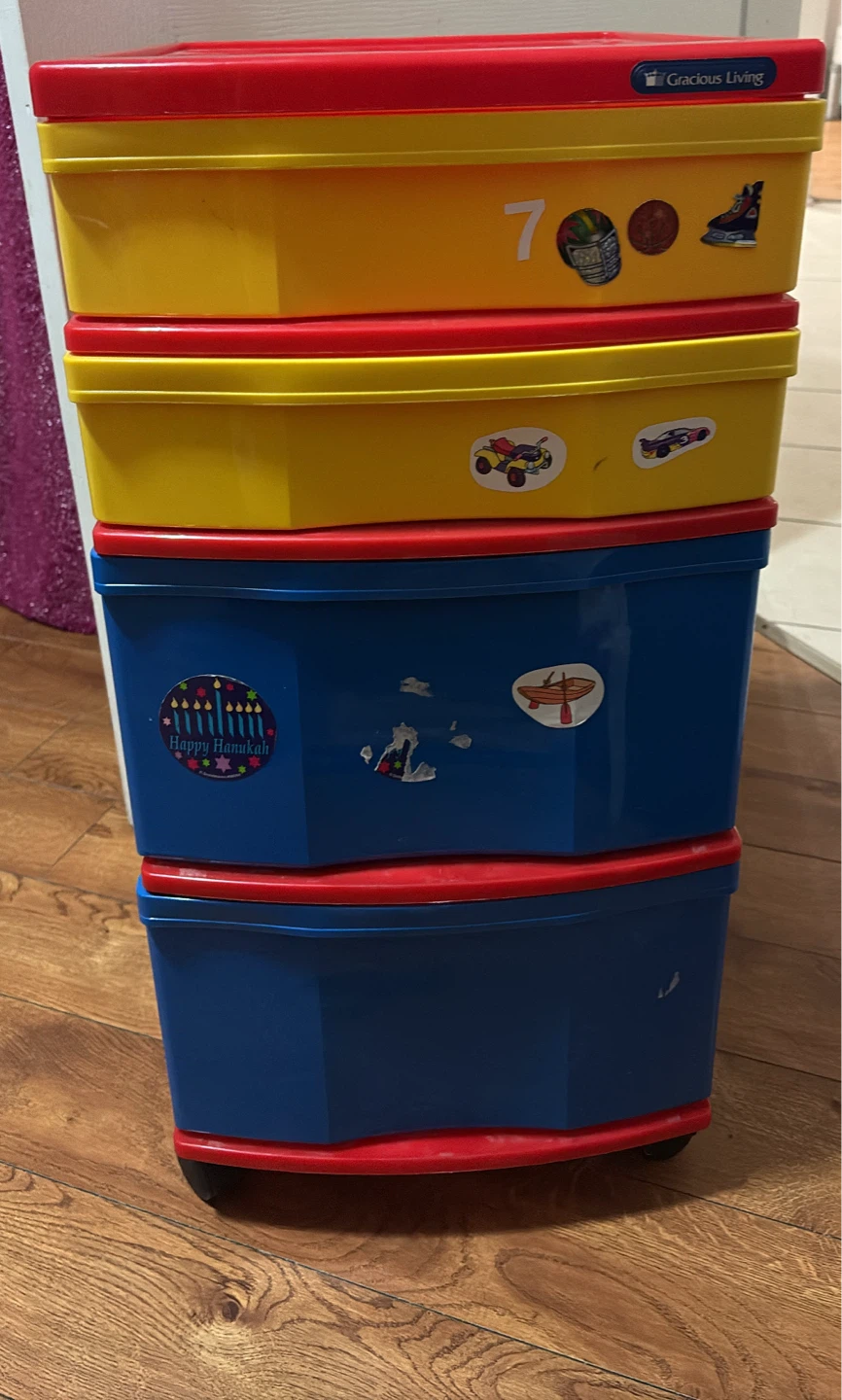 Gracious Living 4-Drawer Storage Cart