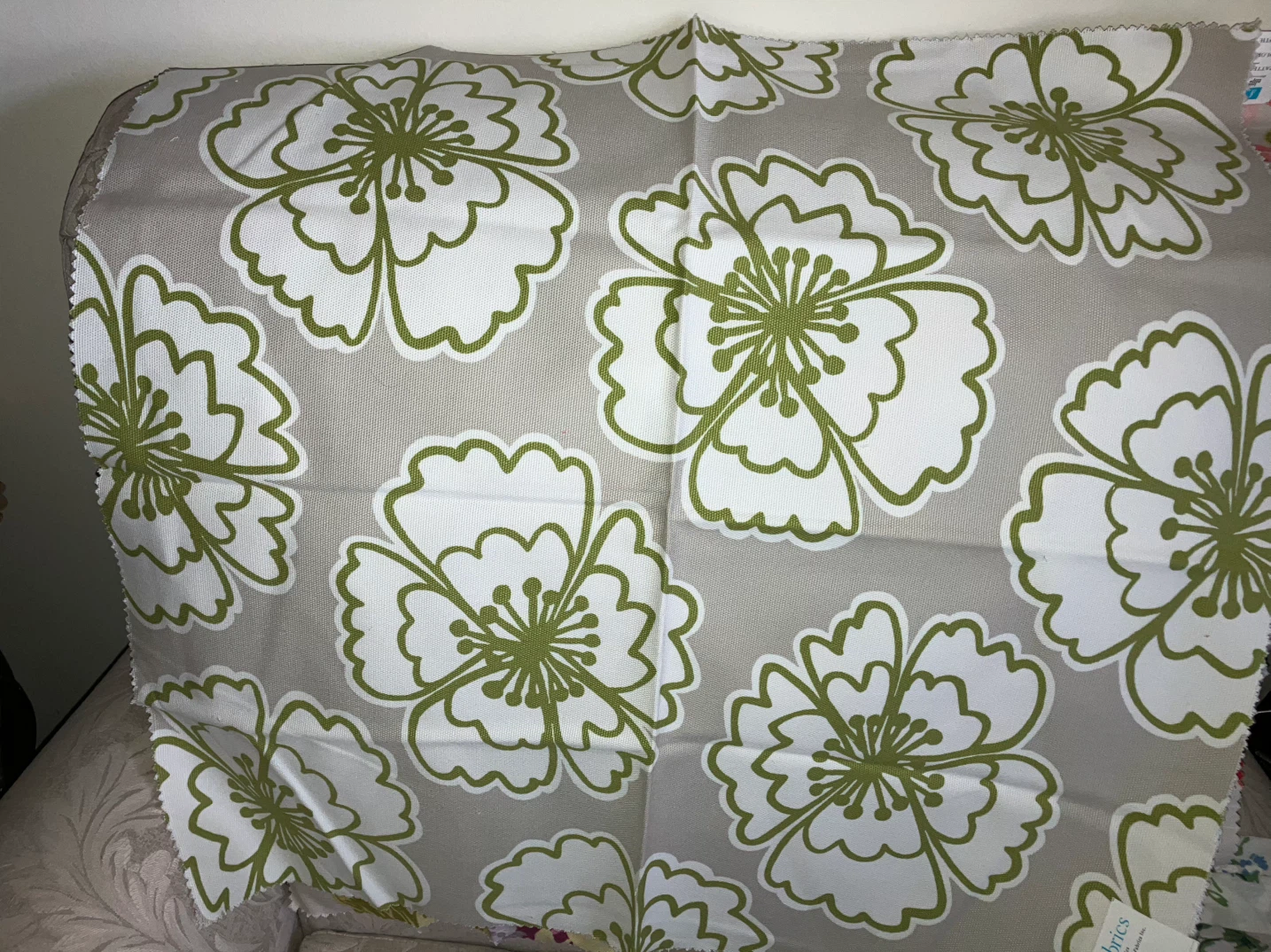 Floral Fabric Remnant