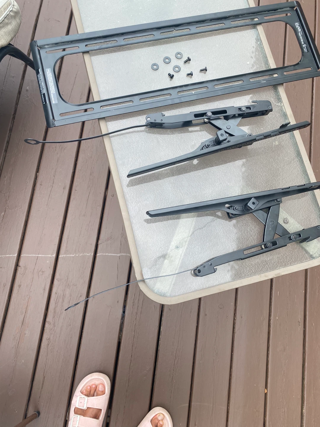 Black Articulating TV Wall Mount - photo 3