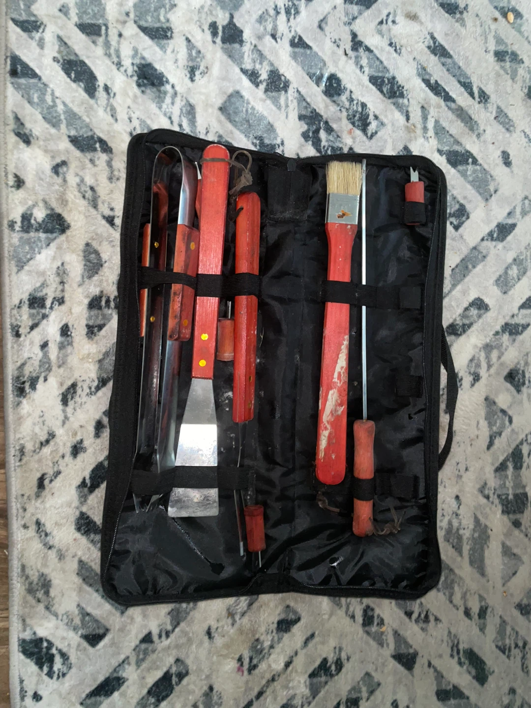 BBQ Grill Tool Set with Wooden Handles - photo 2