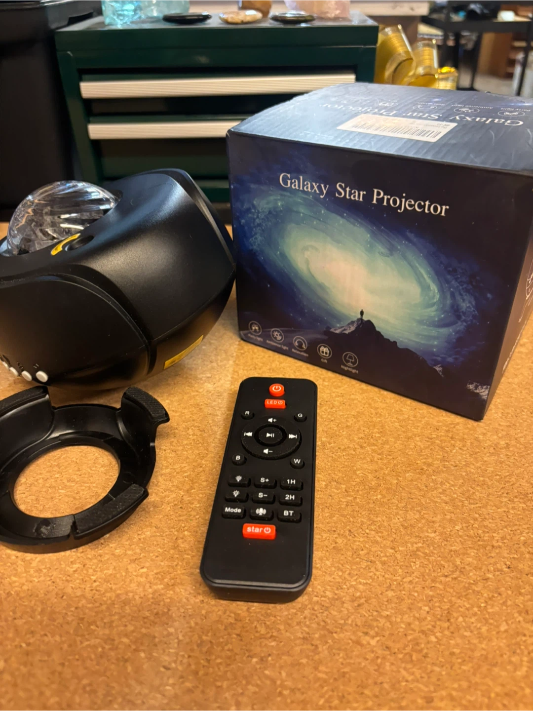 Galaxy Star Projector Night Light with Remote