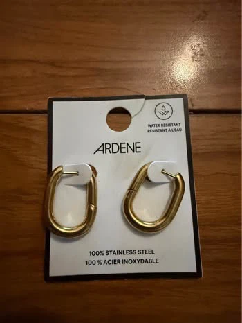 Gold Stainless Steel Earrings