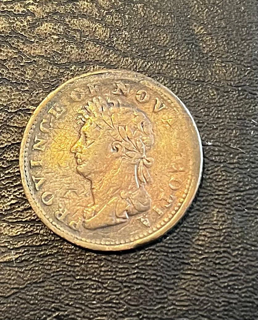 1832 Nova Scotia Halfpenny Token - Imitation - photo 3