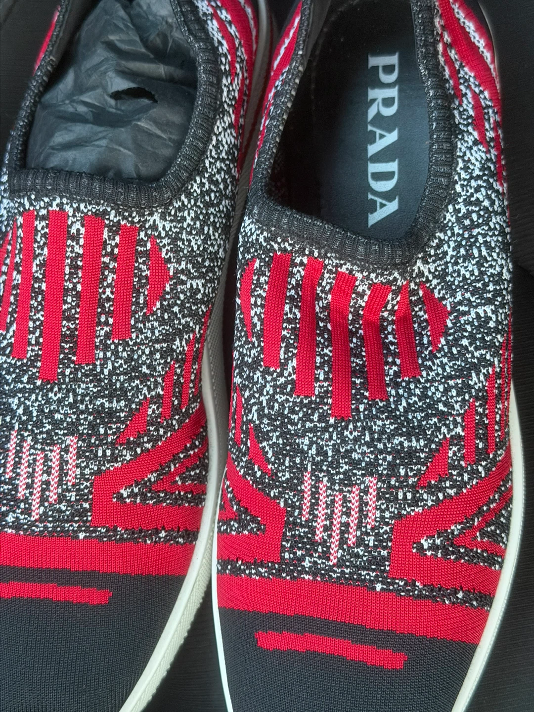 Prada Knit Slip-On Sneakers - photo 3