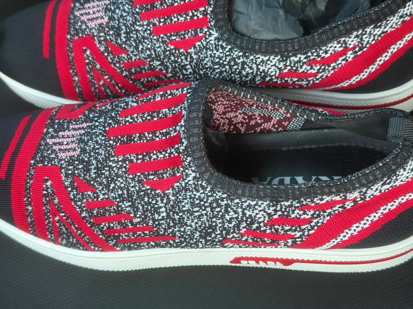 Prada Knit Slip-On Sneakers - photo 4