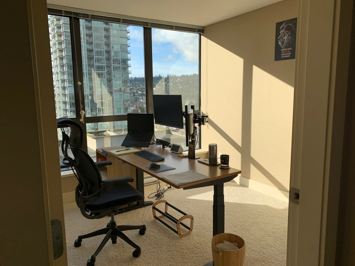 Jarvis Bamboo Standing Desk with Height Adjustment - 24” - photo 2