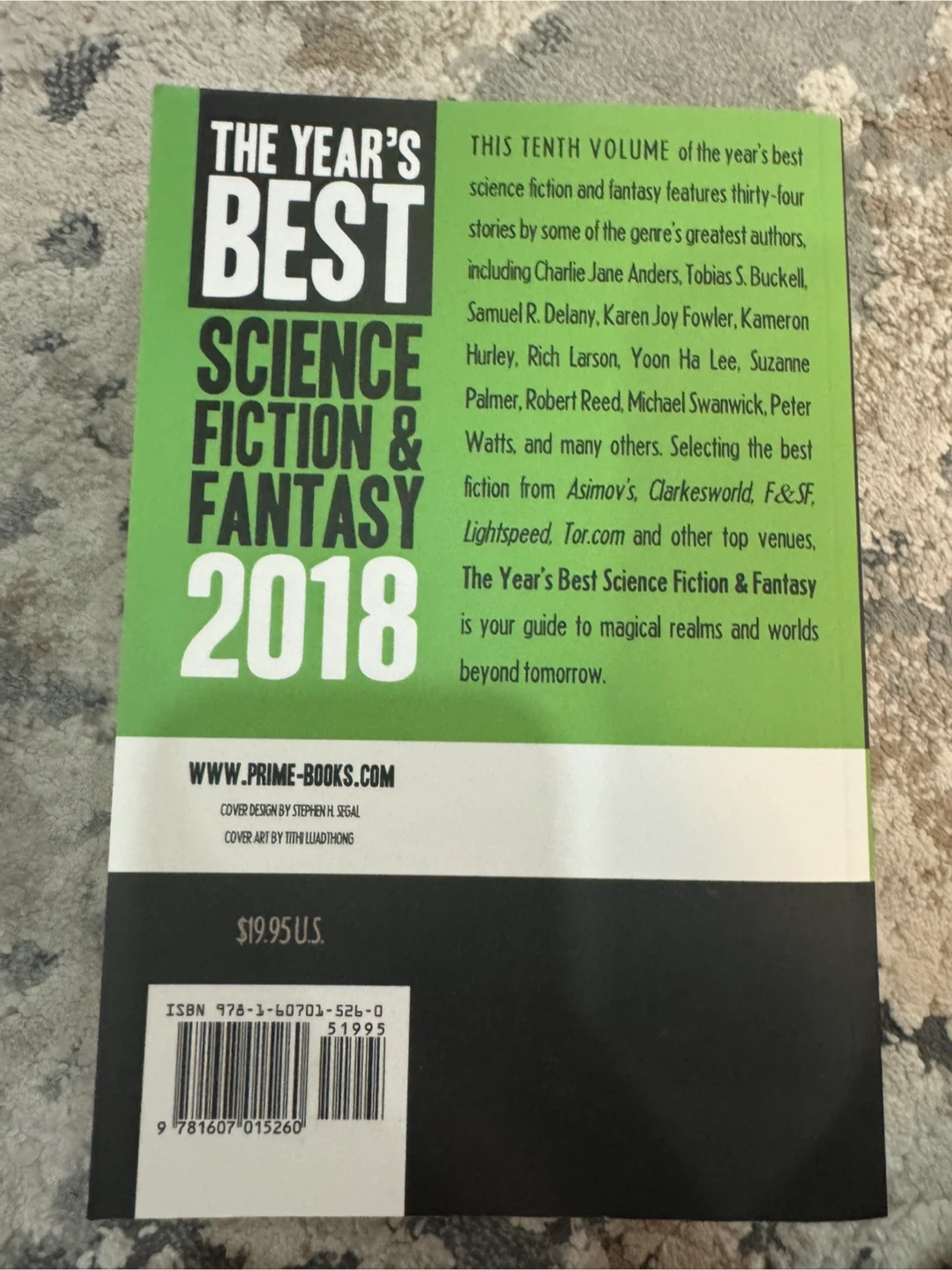 The Year's Best Science Fiction & Fantasy 2018 Book - photo 2