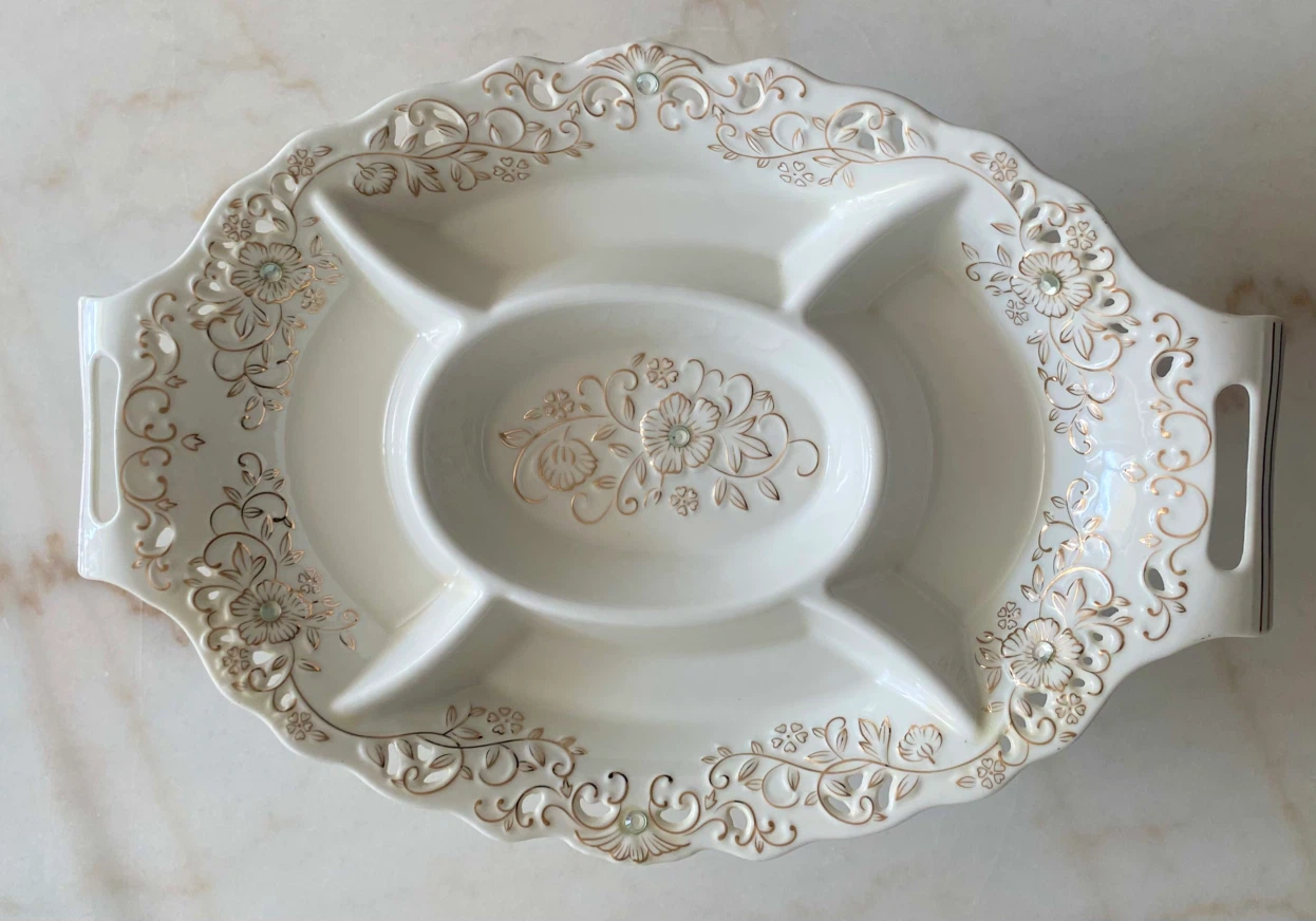 Vintage Serving Platter with 5 Compartments - photo 4