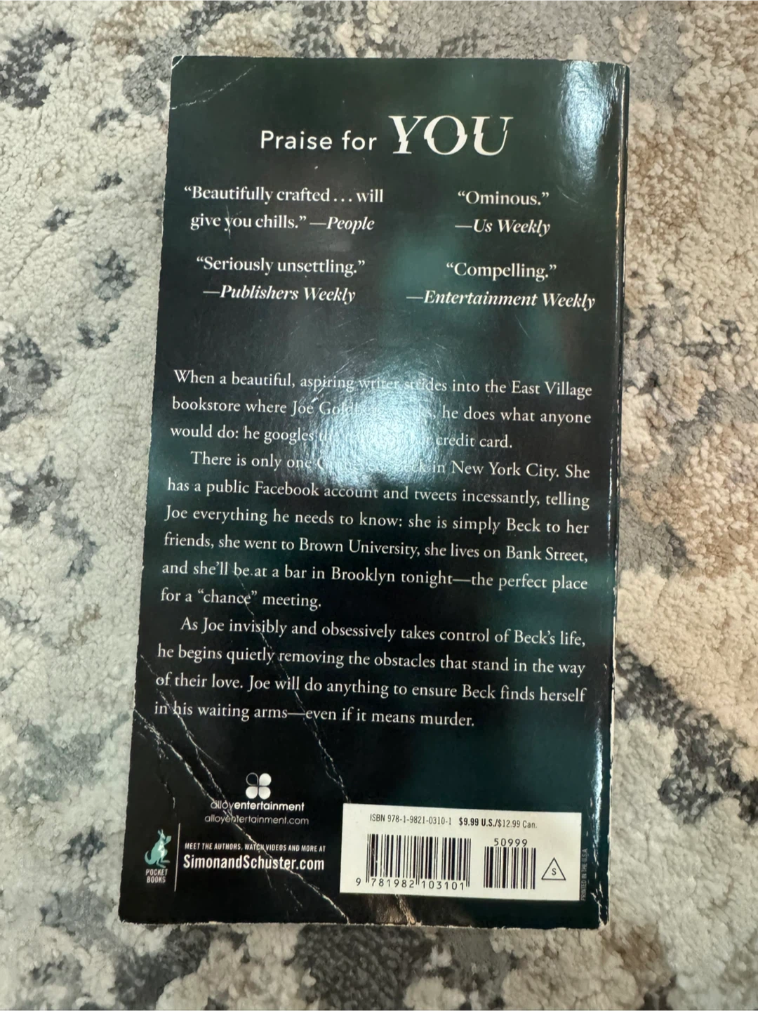 You by Caroline Kepnes Paperback Book - photo 2