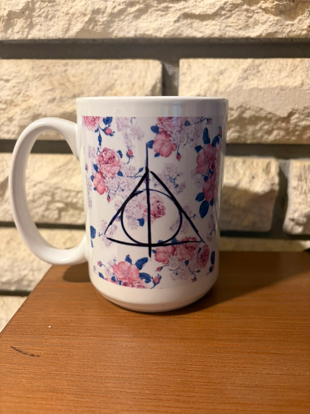 Harry Potter Deathly Hallows Floral Mug