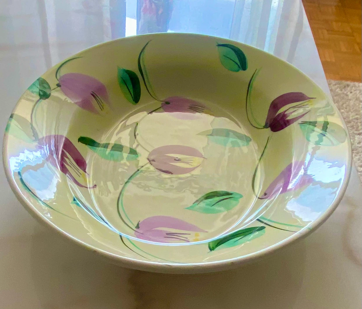 Antique Floral  plate dish - photo 2