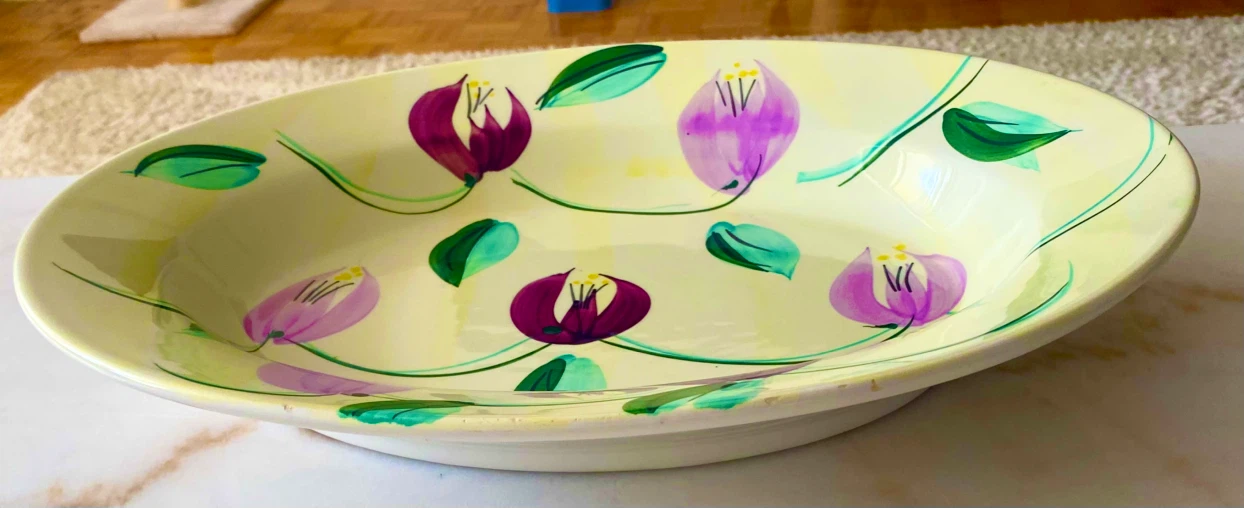 Antique Floral  plate dish - photo 3