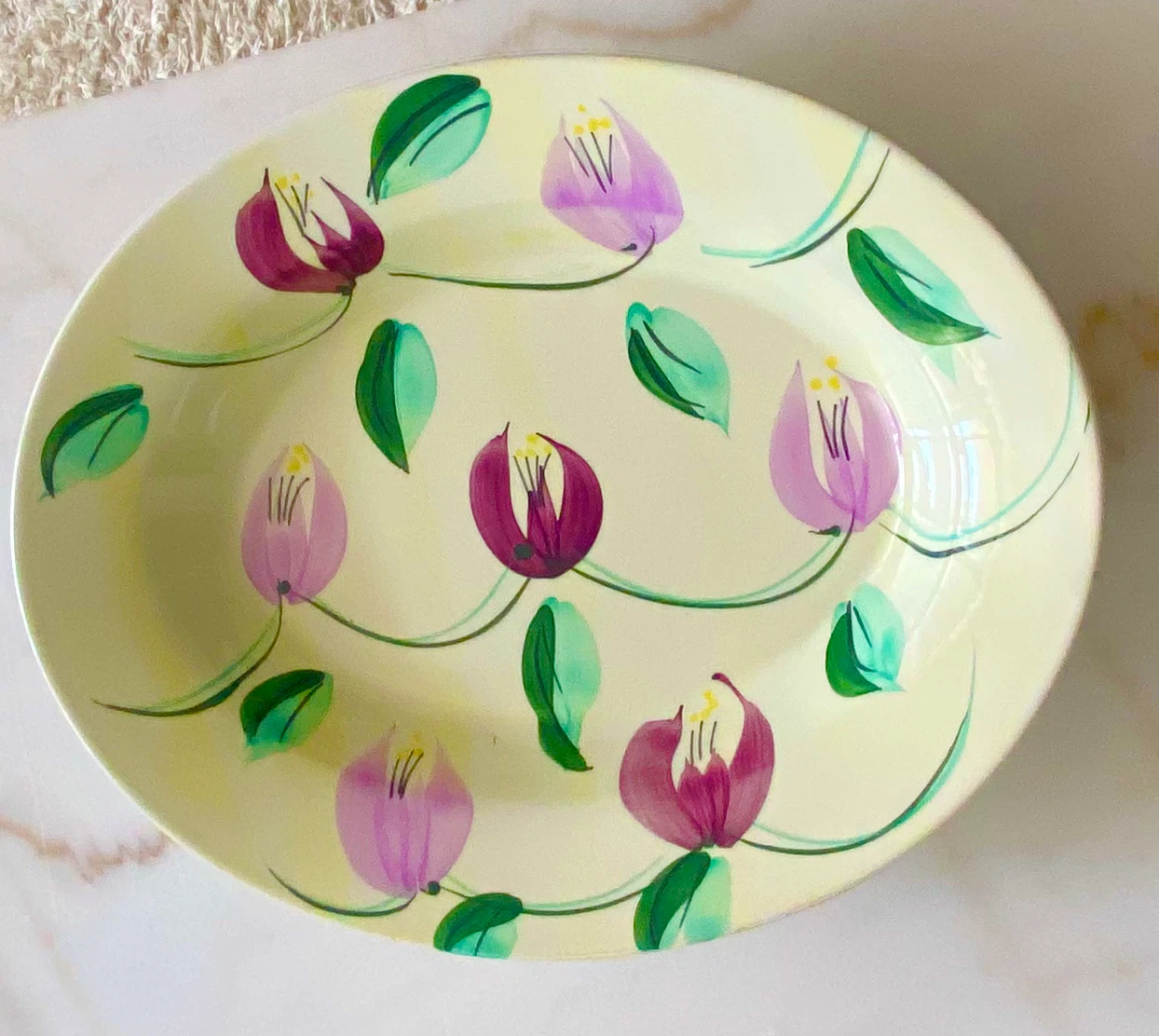 Antique Floral  plate dish - photo 4