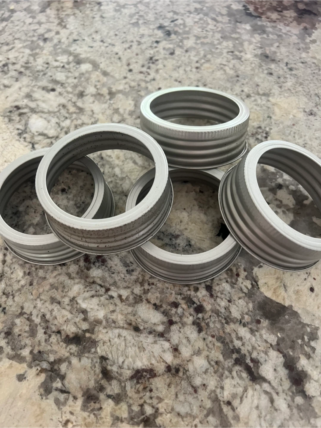 Set of 5 Canning Jar Rings