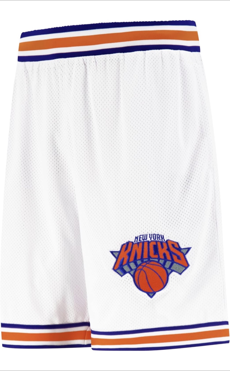 New York Knicks White Basketball Shorts