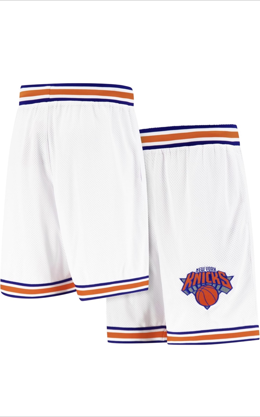 New York Knicks White Basketball Shorts - photo 2