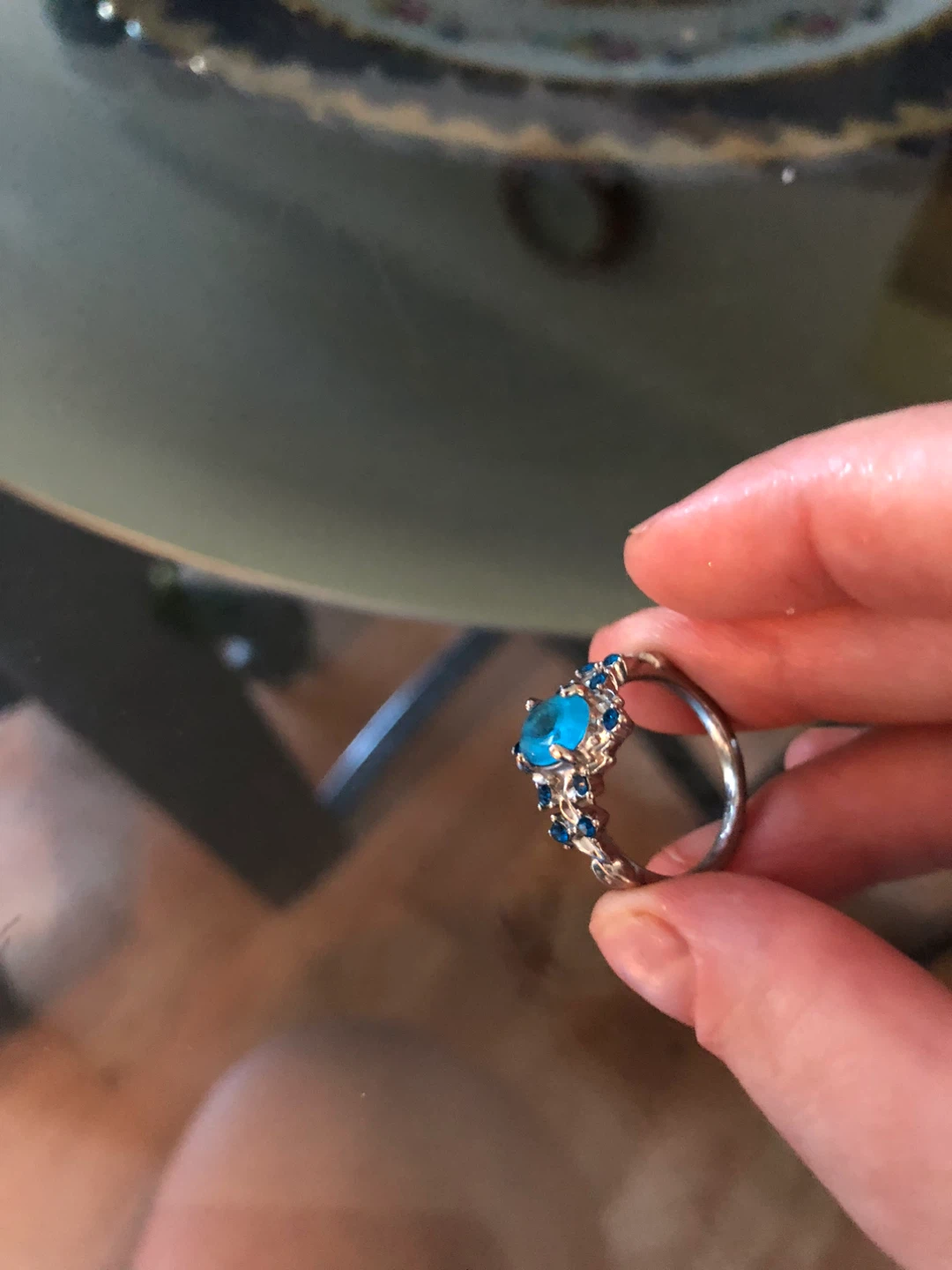 Blue Gemstone Ring - photo 2