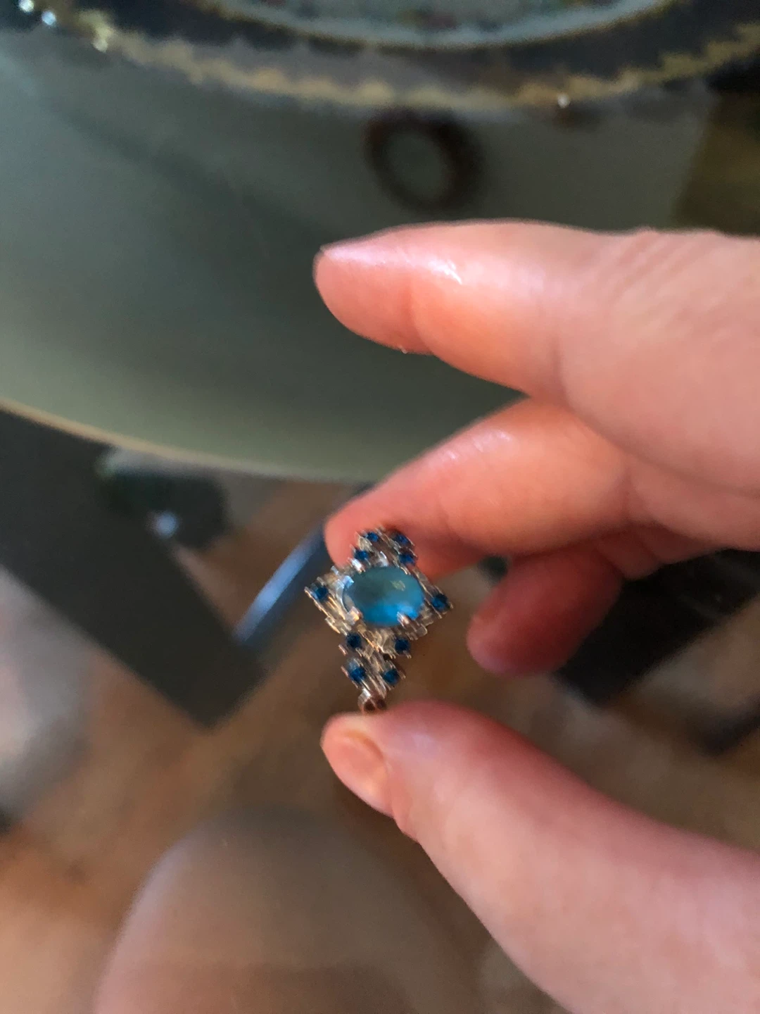 Blue Gemstone Ring - photo 3