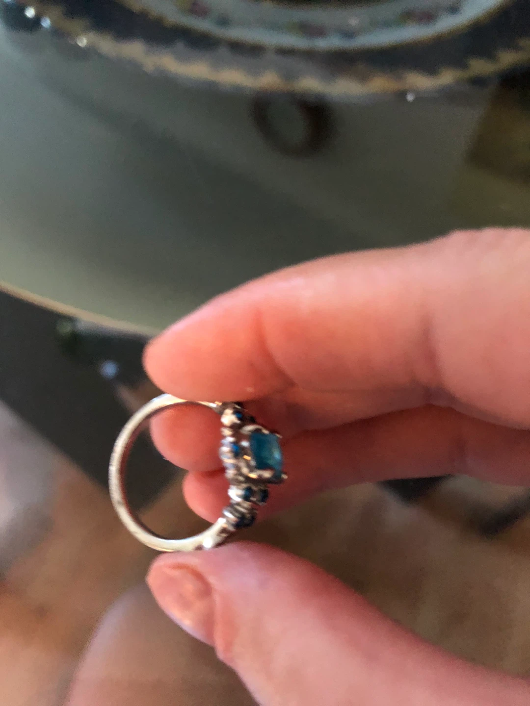 Blue Gemstone Ring - photo 4