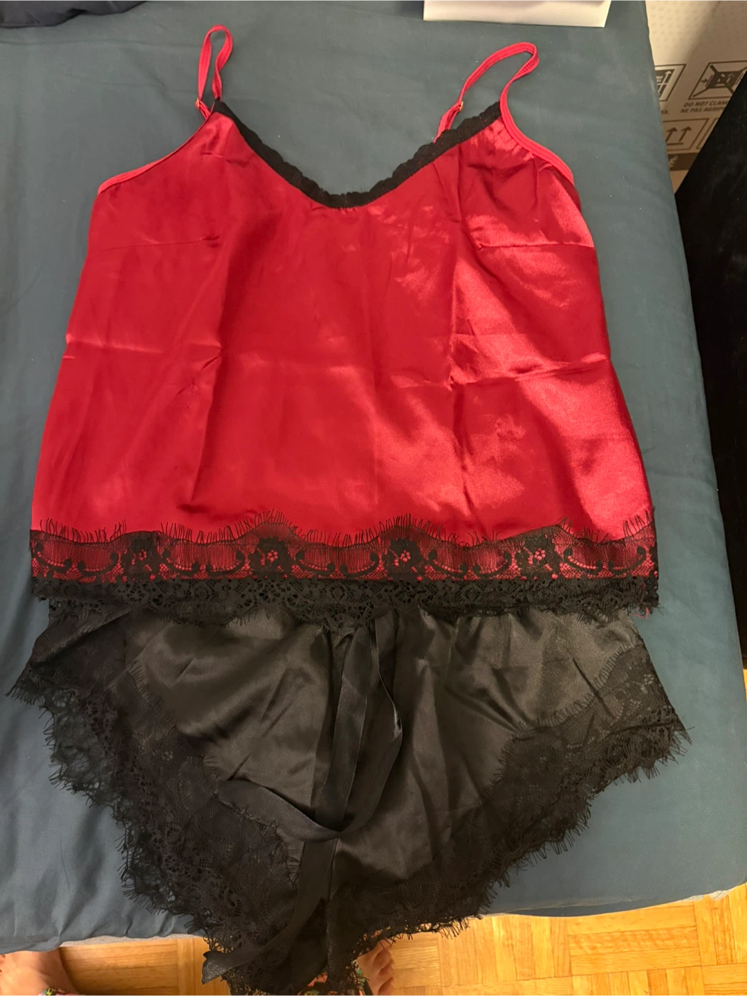 Satin Pajama Set - Camisole & Shorts