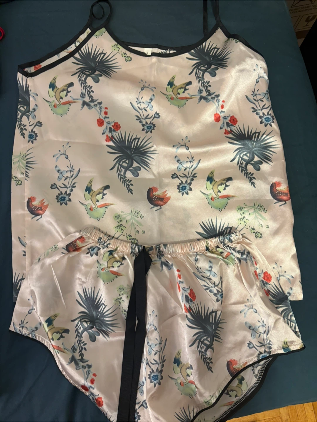 Satin Pajama Set - Camisole & Shorts - photo 3